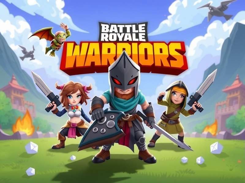 Pixel Battle Royale Warriors Game Banner